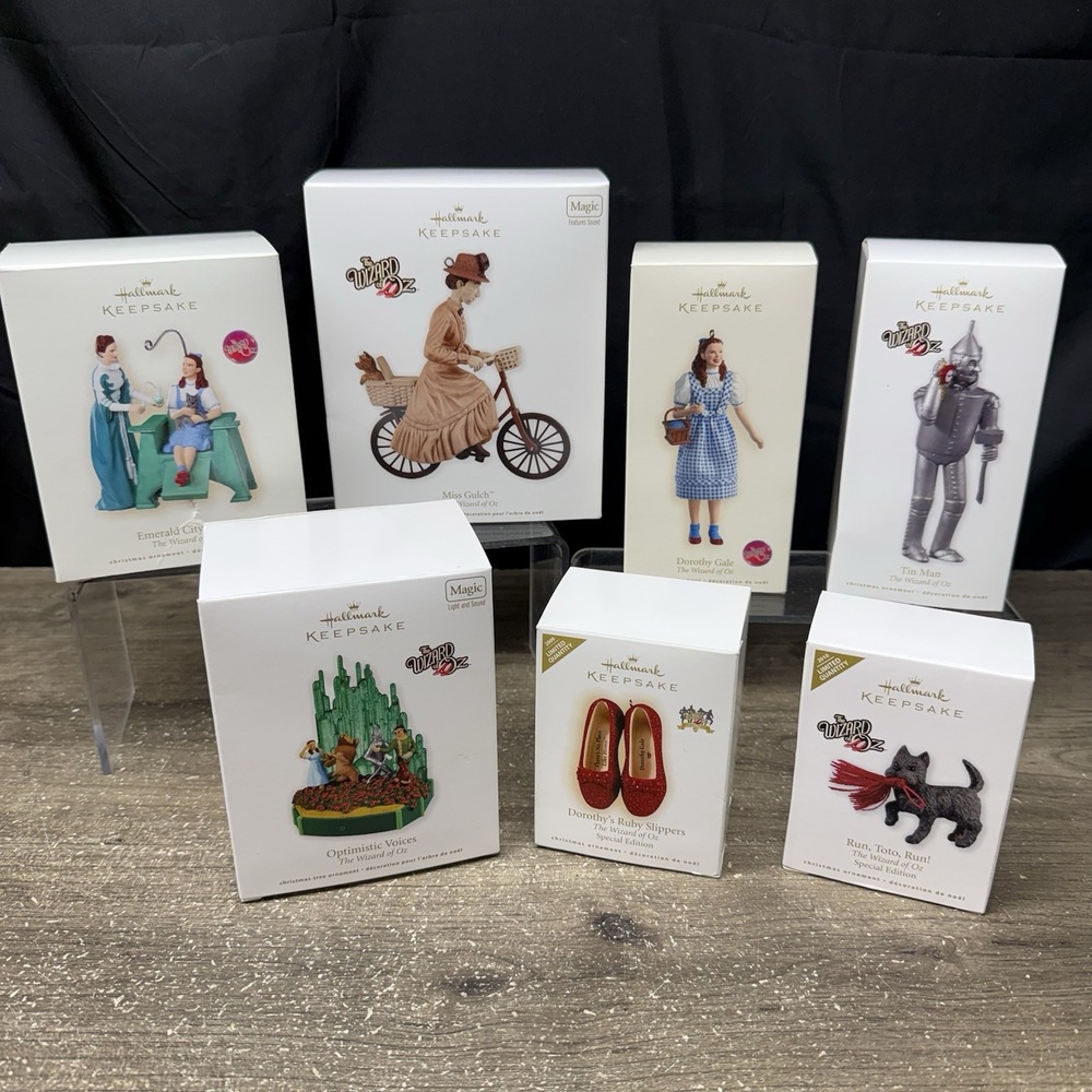 Lot Of 7 Hallmark Keepsake Christmas Ornament Lot Wizard of Oz  - 2000’s #1
